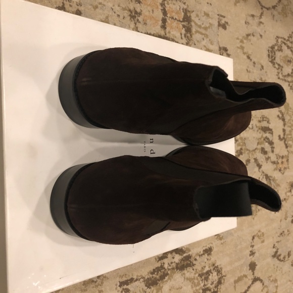 Sandro Marron Brown Suede Chelsea Boots main image 5